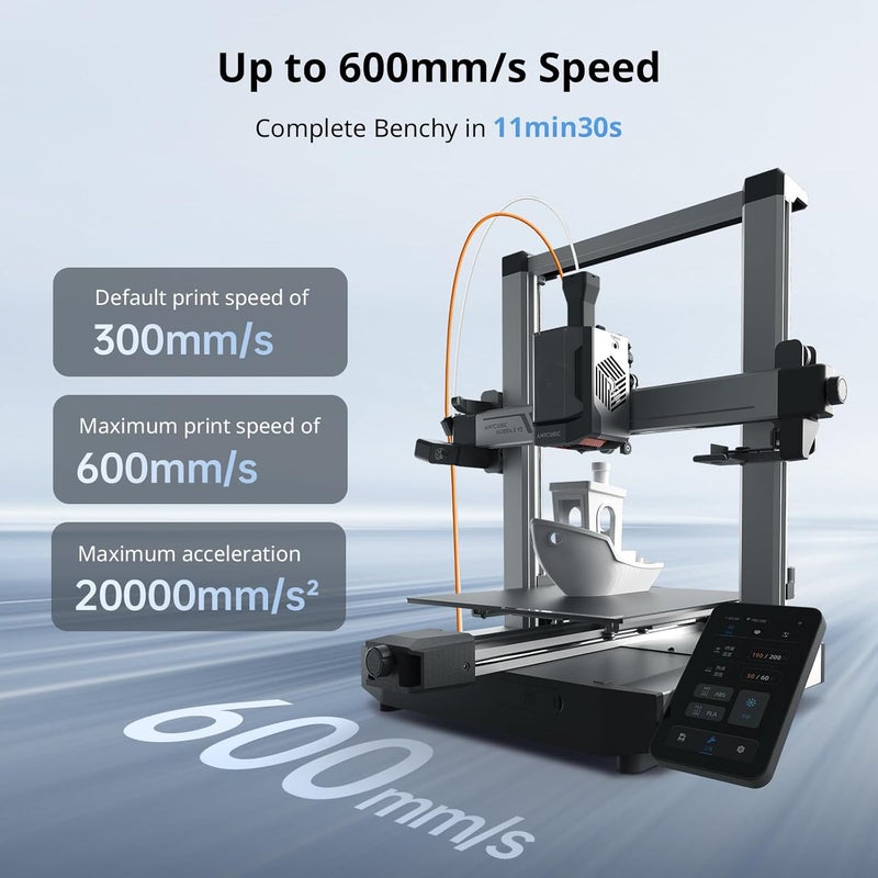 Anycubic Kobra 3 V2 Combo 3D Printer – Smart 4-Color Multicolor (Upgradable to 8-Color), 600mm/s High Speed, Active Filament Drying, Auto-Leveling, 255×255×260mm Build Volume - Image 4