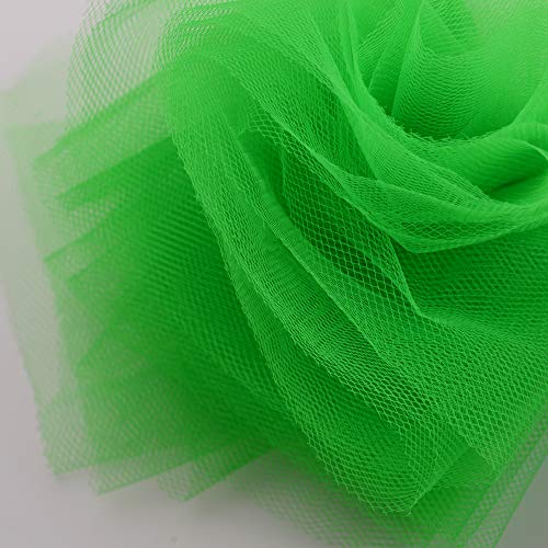 ICOSHOW Tulle Fabric Roll, 6” by 200 Yards (600FT) Tulle Organza Fabric Spool for DIY Tutu Skirt Baby Shower Decor Wedding Backdrop Crafts Birthday Party Supplies (Green) - Image 4