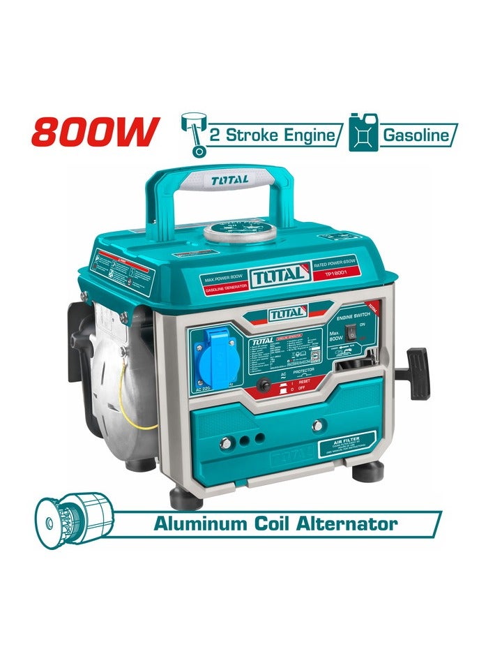 TOTAL 800 watt portable gasoline generator for camping - Image 1