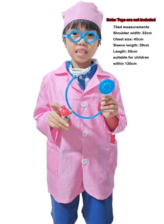 Doctor Pretend Playset With Doctor Uniform Pink - Image 3