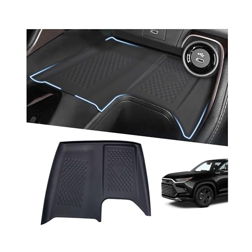 BJchiwu Wireless Charging AntiSlip Mat Fit for 2024 2025 2026 Toyota Grand Highlander Silicone Waterproof StainResistant Car Center Console Phone Charger Protective Pad Liner Accessories1PCS - Image 1