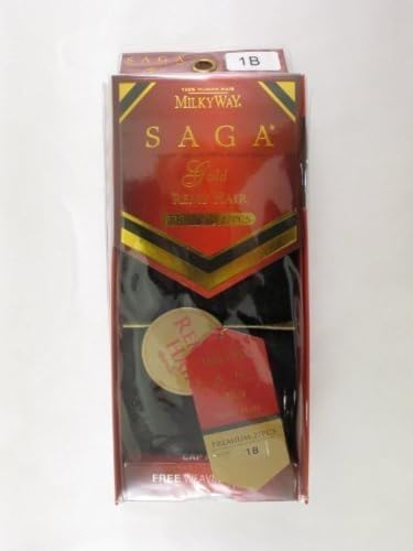 Saga Gold remy Hair Premium 27pcs 1B by Milky Way - Image 1