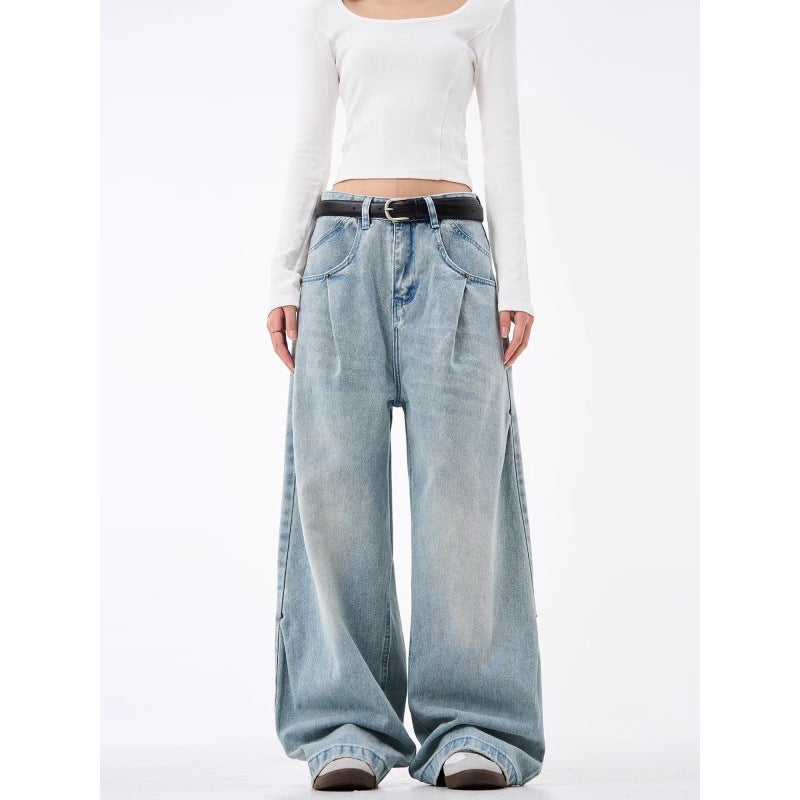 Unisex Classic Denim Jeans Loose Fit Daily Outdoor Wear - Image 4