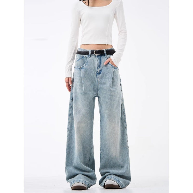 Unisex Classic Denim Jeans Loose Fit Daily Outdoor Wear - Image 5