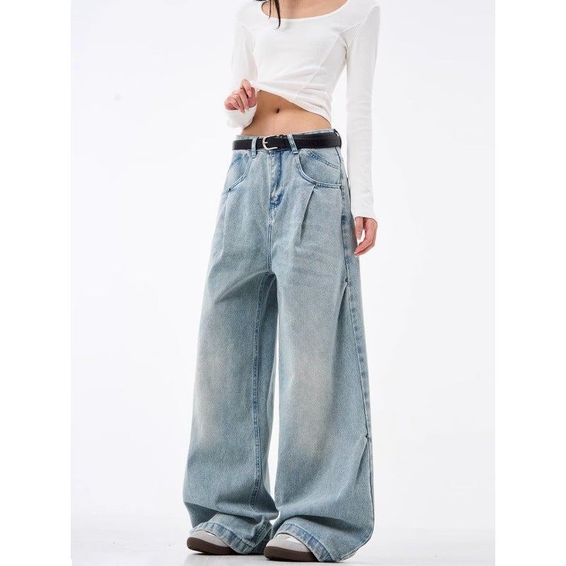 Unisex Classic Denim Jeans Loose Fit Daily Outdoor Wear - Image 3