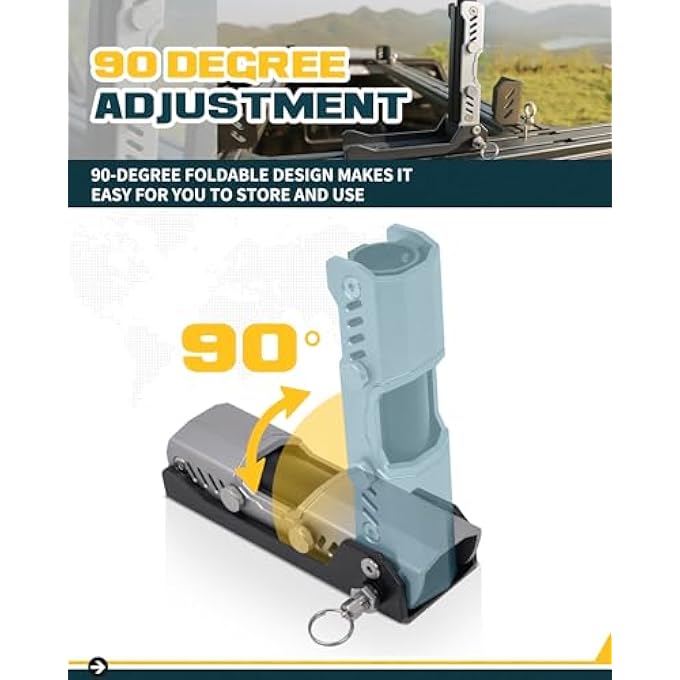 rayihni Upgraded Universal Flag Pole Mount 1.24" Inner Diameter for Truck SUV with M8/M10 T-Slot Roof Rack Basket Bed Rack Platform - Image 3