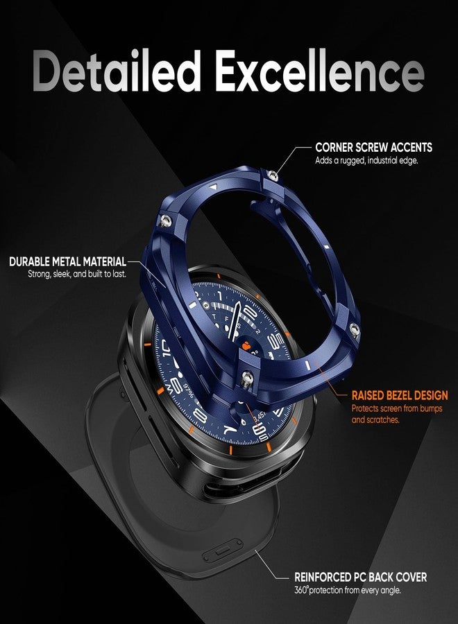 Suitisbest Metal Case for Samsung Galaxy Watch Ultra (2025/2024), Rugged Stainless Steel Protective Bezel with Back Cover, Bumper Cover for Samsung Galaxy Ultra Watch 47mm (Multiple Colors) - Image 2