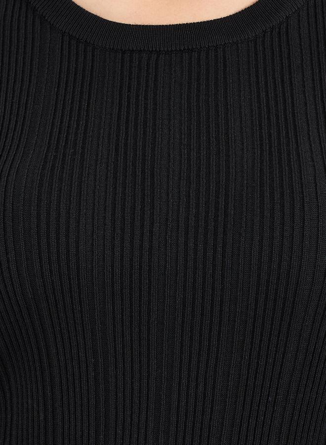 Styli Sequins Trim on Sleeves Cuff Front Open Abaya - Image 3