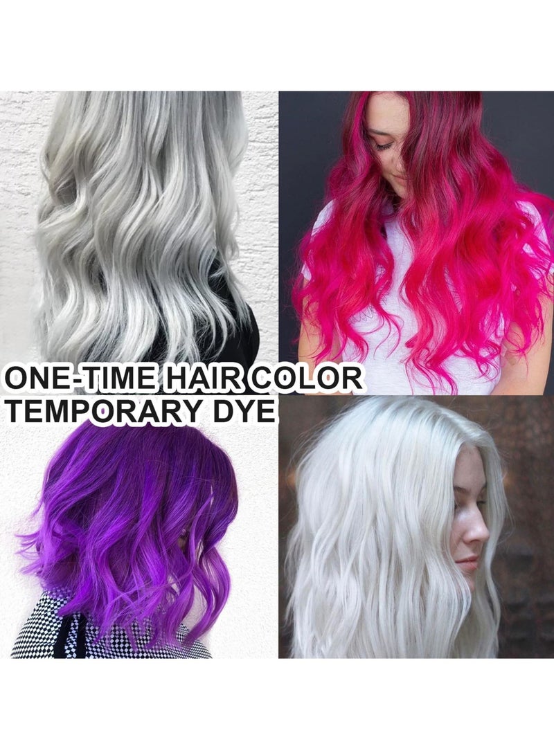 SOLARAE Temporary Hair Coloring Dye Wax, Natural Hair Color Wax Mud, Wash Out Instant Hair Color DIY Hairstyle Hair Dye Cream, Coloring Mud, Temporary Hair Color(Red,Purple,Grey,White) - Image 3