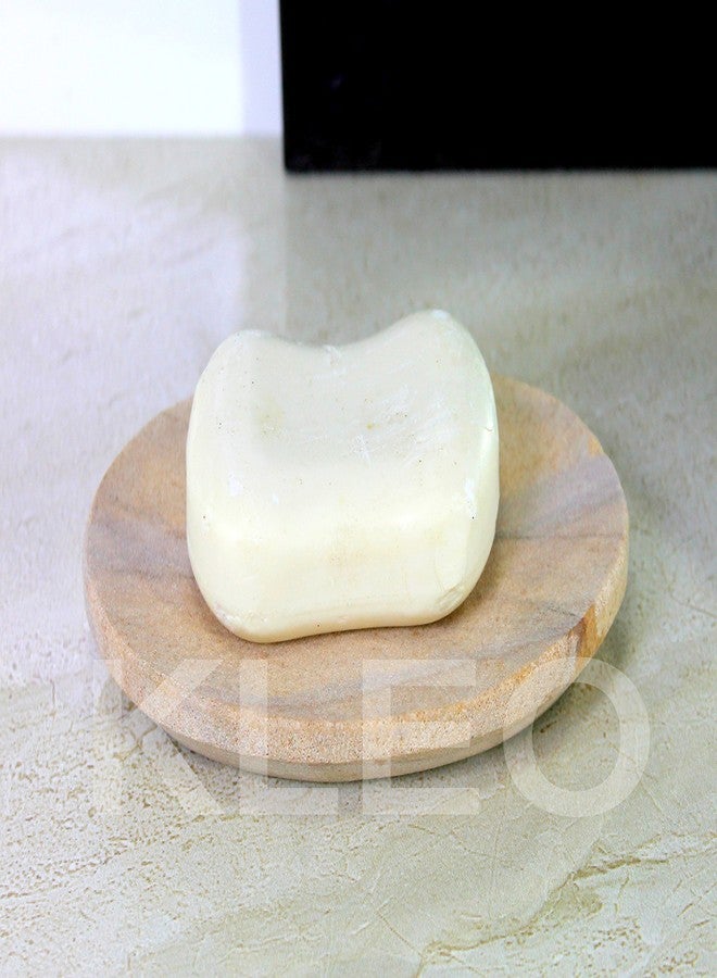 KLEO Natural Stone Soap Dish Made of Natural Water Absorbent Rainbow Stone - Unique Bath Kitchen Accessories - Image 5
