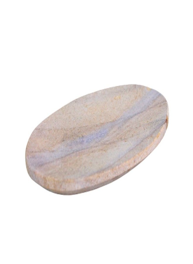 KLEO Natural Stone Soap Dish Made of Natural Water Absorbent Rainbow Stone - Unique Bath Kitchen Accessories - Image 1