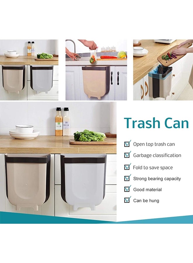 Hanging Trash Can Beige 10Liters - Image 2