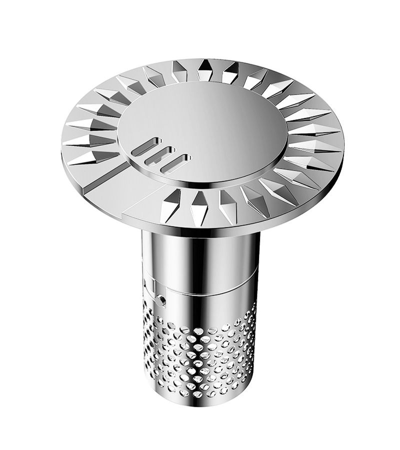 Silvery Odor Proof Floor Drain Core Bathroom Leak Plug Sink Basin Sealing Ring - Image 5