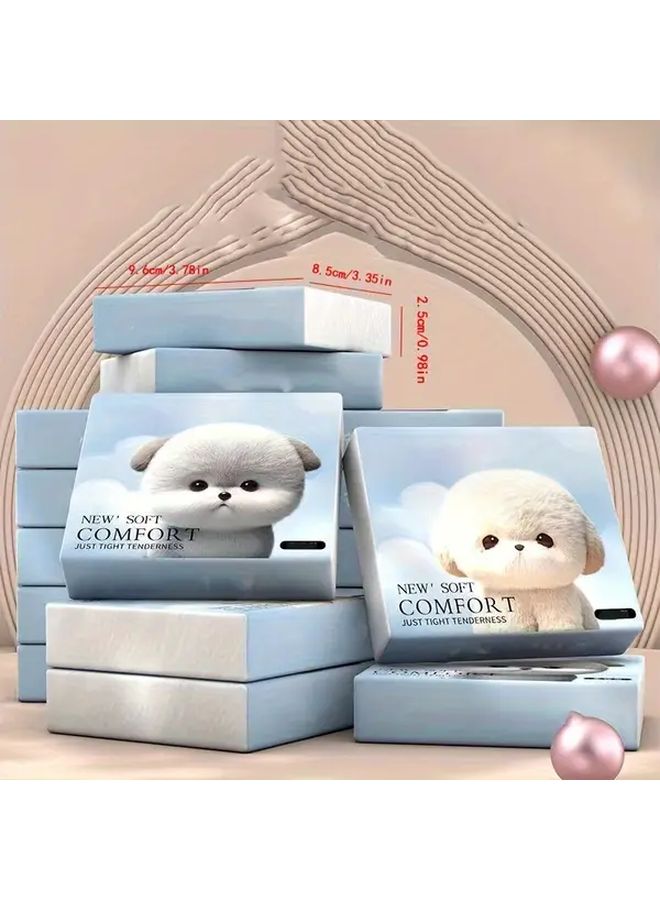 6 عبوات مناديل وجه ناعمة 4 طبقات مطبوعة بزهور حيوانات لطيفة، مغلفة بشكل فردي للسفر - Image 5