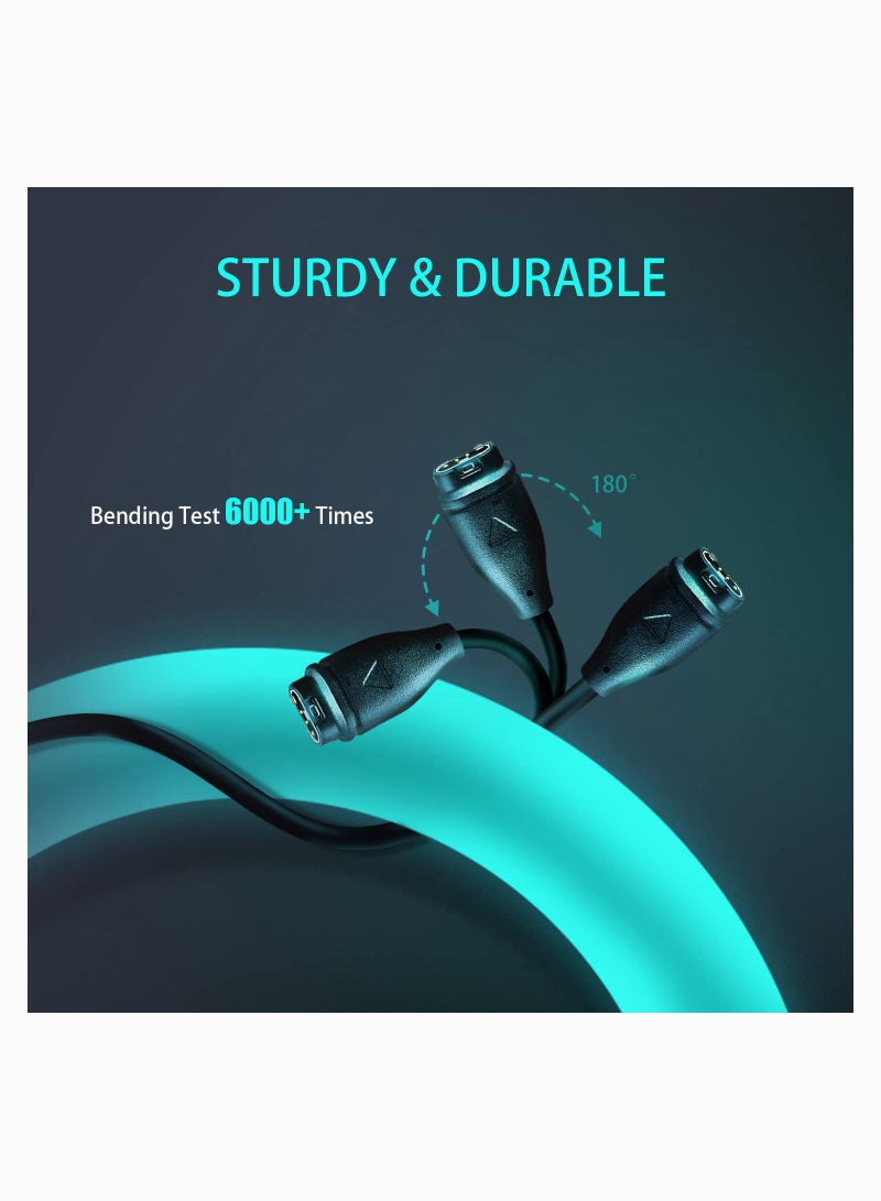 Charging Cable for Garmin Watch, 3FT USB Charger for Garmin Fenix 5 5X Plus 5S Plus 6X 6 6S, Forerunner 935, Quatix 5, Sapphire, Vivoactive 3 Watch etc - Image 2