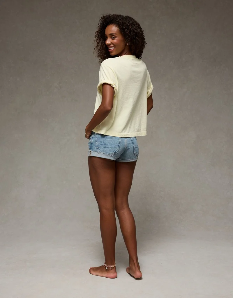 American Eagle  AE Boxy Malibu Graphic T-Shirt for Women | Best Price UAE