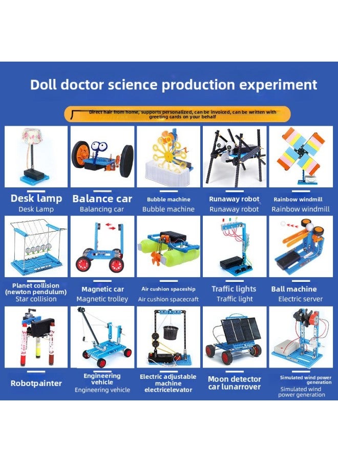 Children's Science Experiment Suit Science And Technology Production Steam Box Diy Teaching Toys Primary School Students Physical Equipment-Specifications:Must Understand Small Experiment 1 (including 8 Experiments)  - Image 3