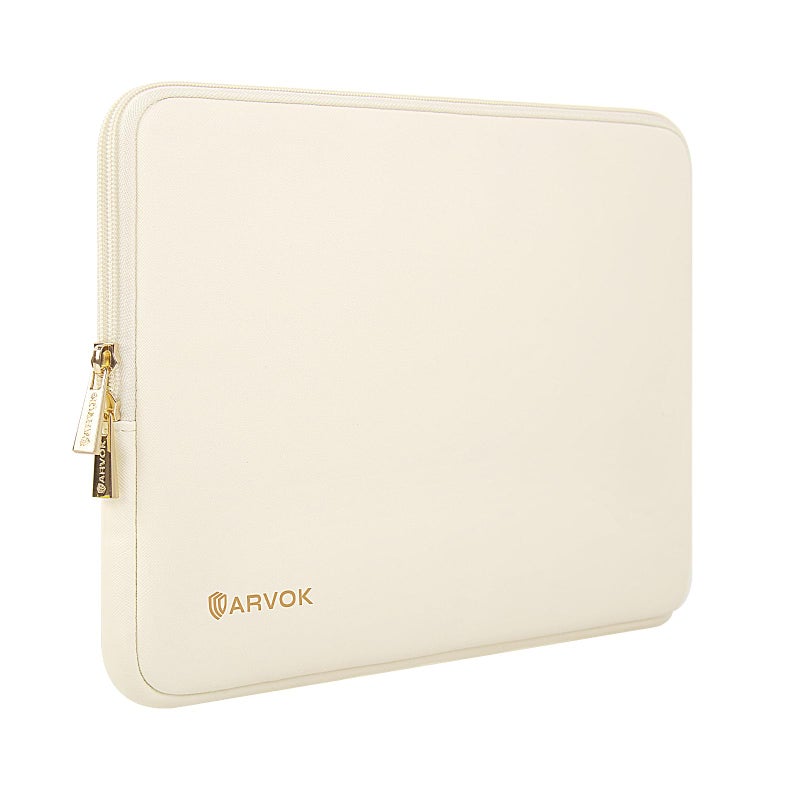 ARVOK 13 13.3 inch Laptop Sleeve Case,Waterproof Laptop Notebook Cover for MacBook Air MacBook Pro 13 14 inch, Computer Carrying Bag for HP ThinkPad Dell Lenovo Asus Acer MSI, White - Image 1