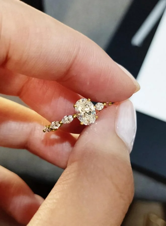Take Two Embellished Oval Cut Ring