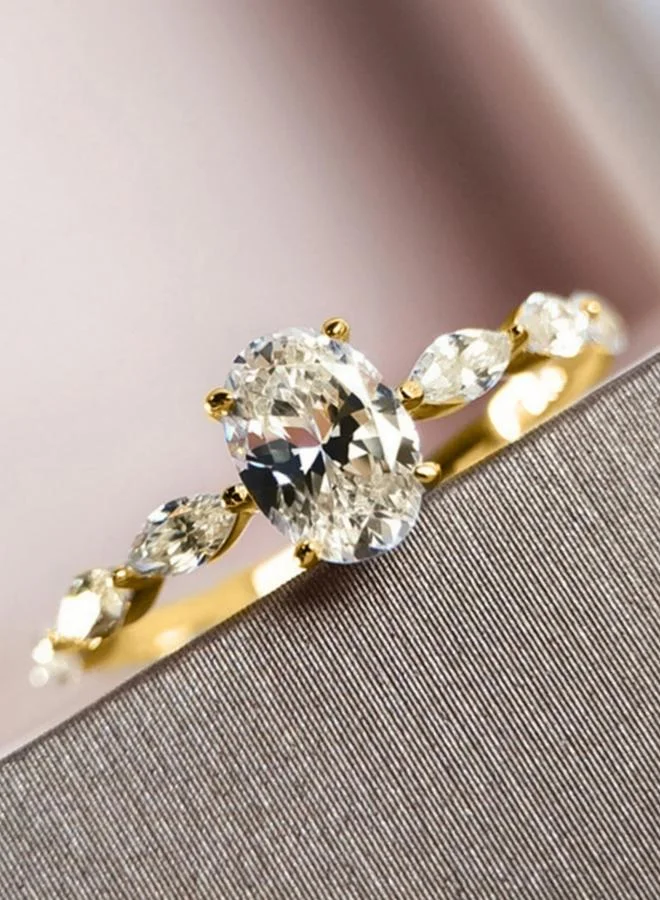 Take Two Embellished Oval Cut Ring