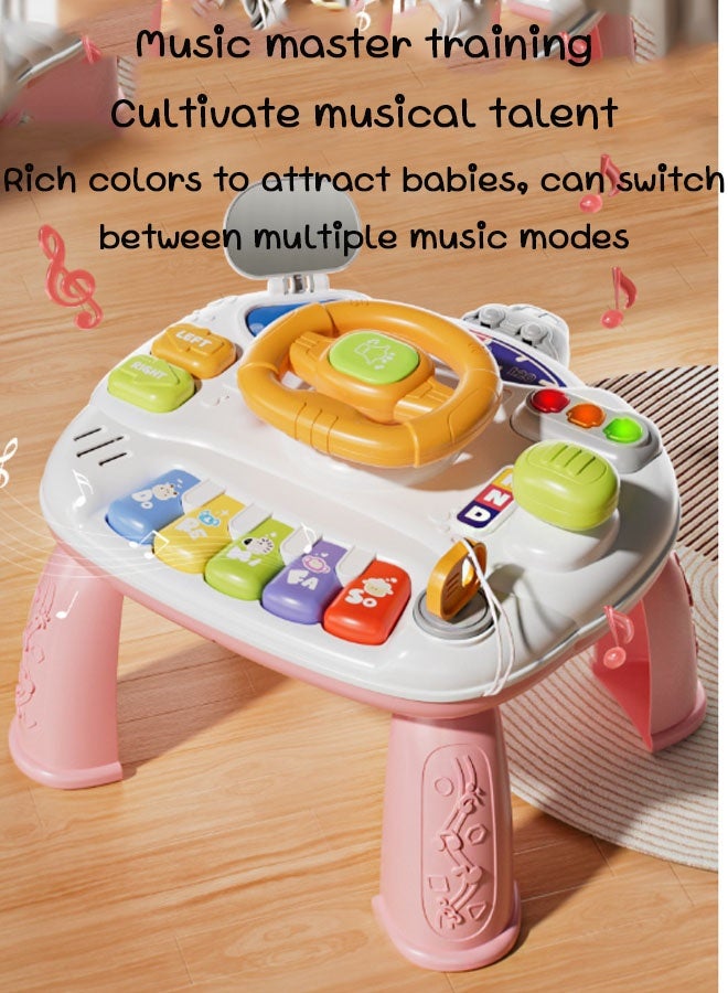 Vinnatsu Baby Toys for 1 Years, Musical Activity Table for 1 Year Old Boys Girls Gifts, Toddler Infant Toys, 25cm W x 25cm L x 21 cm H，Blue - Image 5