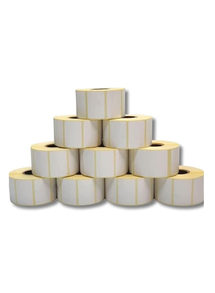 Terabyte 10 Rolls - 38mm x 40mm Barcode Label Sticker Direct Thermal 1000 Labels Per Roll for Zebra GC420d GC420t GK420d GK420t GX420d GX420t GX430t For Grocery, Supermarkets, Retail Store, Pharmacy - Image 2