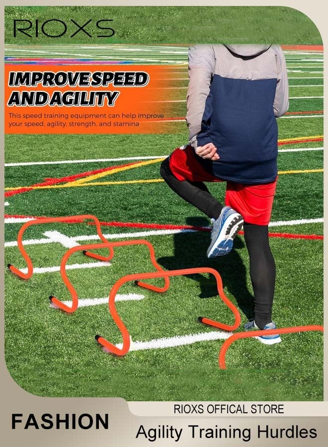 RIOXS Agility Training Hurdles, 6-Pack Football Training Fixed Hurdle Rack, Speed Agility Training Set with Storage Carrying Bag, Practice Agility Hurdles for Adults and Kids, Indoor/Outdoor Exercise Equipment - Image 2