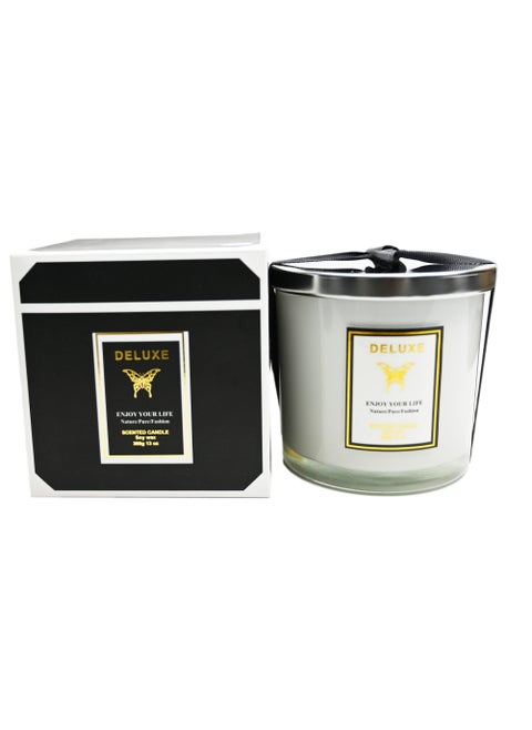 3-Wick Rose Scented Candle - 380g/13oz of Romantic Bliss