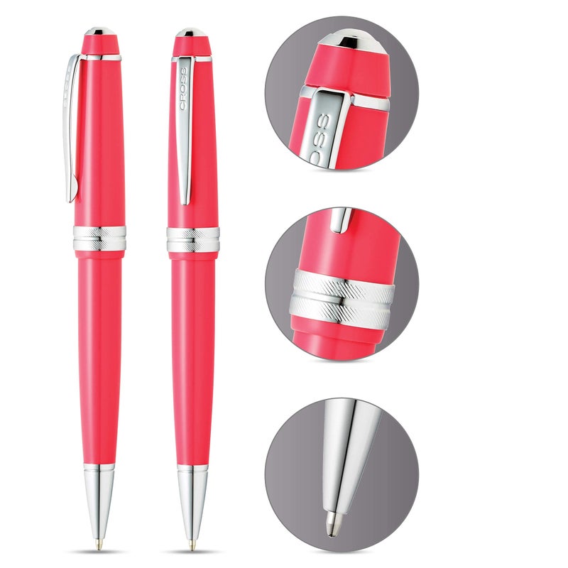 Cross AT0742-5 Bailey Light Polished Coral Resin Ballpoint Pen - Image 2