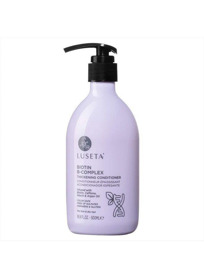 L LUSETA Luseta Biotin B-Complex Thickening Conditioner for Hair Growth and Strengthener - Hair Loss Treatment for Thinning Hair With Biotin Caffein and Argan Oil for Men & Women - All Hair Types 16.9oz - Image 1
