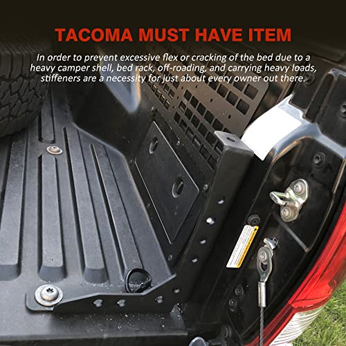 Samman Tacoma Bed Channel Stiffener Rear Bed Channel Support Bracket Compatible with 2005-2023 Toyota Tacoma - Image 3
