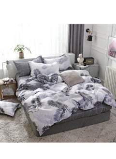Sharpdo Four-piece bedding set microfiber soft quilt set with 1 quilt cover, 1 flat sheet and 2 pillowcases 1.8m bed（180*220cm）  - Image 3