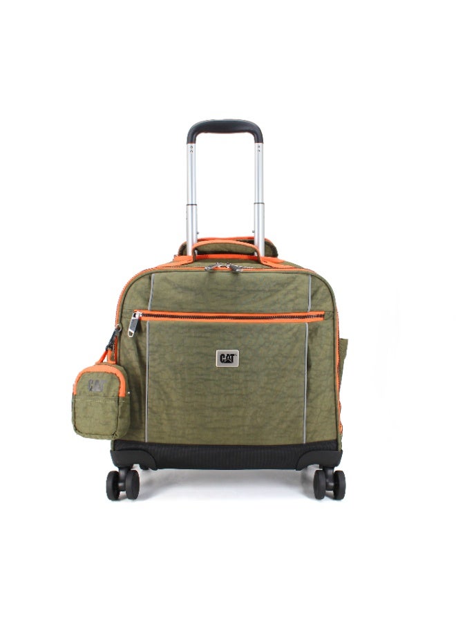 CATERPILLAR CAT- SwiftRider 4 Wheel Trolley Set - Green Orange - Image 2