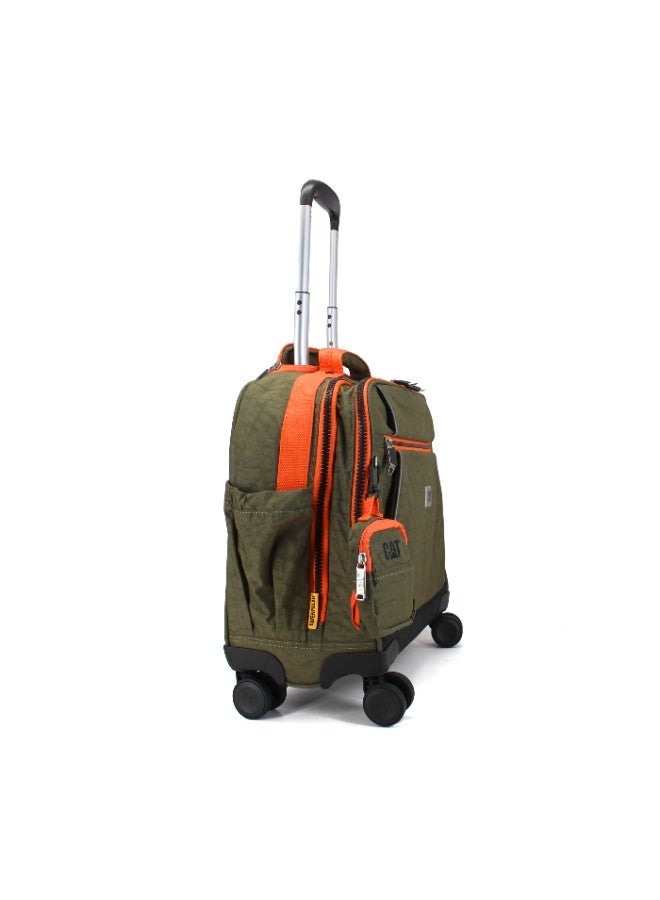 CATERPILLAR CAT- SwiftRider 4 Wheel Trolley Set - Green Orange - Image 3