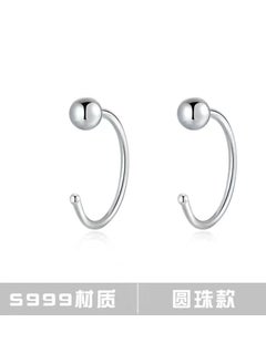 Sleep-free Ear Clips Women Earrings Ear Hooks Hole Anti-sensitive Simple Small Fashionable Commuting Style Butterfly Knot Bead ear hook