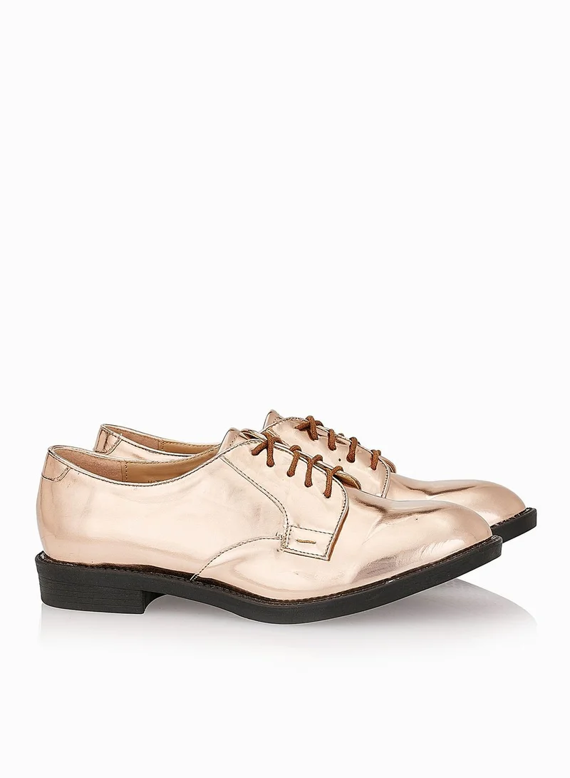 Coco Metallic Brogue Lace Ups