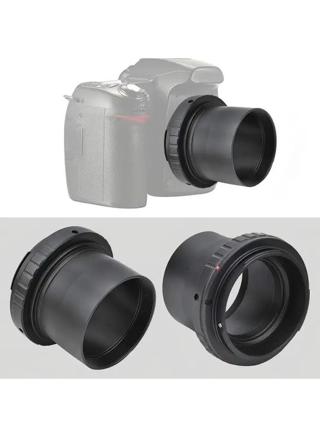 2 Inch T Lens M48 Z Nikon DSLR Camera Telescope Adapter Sleek Metallic Finish - Image 4