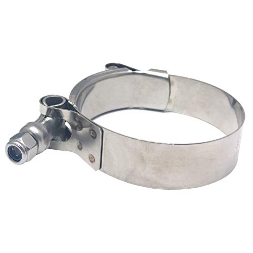 ISPINNER 4 Pack 1 Inch 304 Stainless Steel T-Bolt Hose Clamps, Clamp Range 32-37mm for 1" Hose ID, Pack of 4 - Image 5