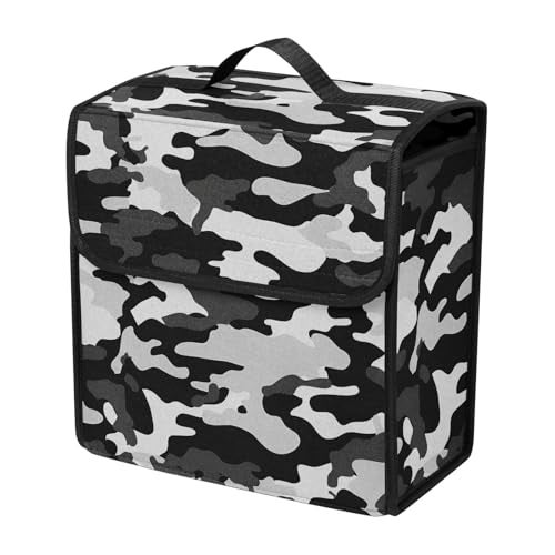 JVCV® Car Trunk Boot Organizer with Camouflage Pattern – Anti-Slip Car Storage Box for SUV Sedan Truck Minivan | Durable Multipurpose Car Accessories Organizer (Camo - Small) - Image 1