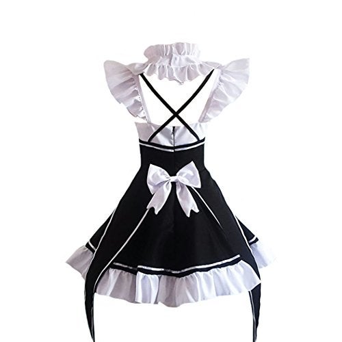 Ainiel Maid Valentines Day Outfit Women Anime Maid Costume Cosplay Lolita Fancy Dress Dress With Socks Headwear Sets - Image 2