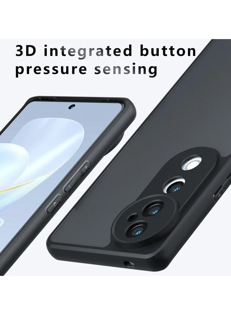 general Case Compatible with VIVO V40 Pro Cover, Ultra-thin Ultralight Flexible Silicone Frame + Clear Acrylic Back Case for VIVO V40 Pro - Image 4