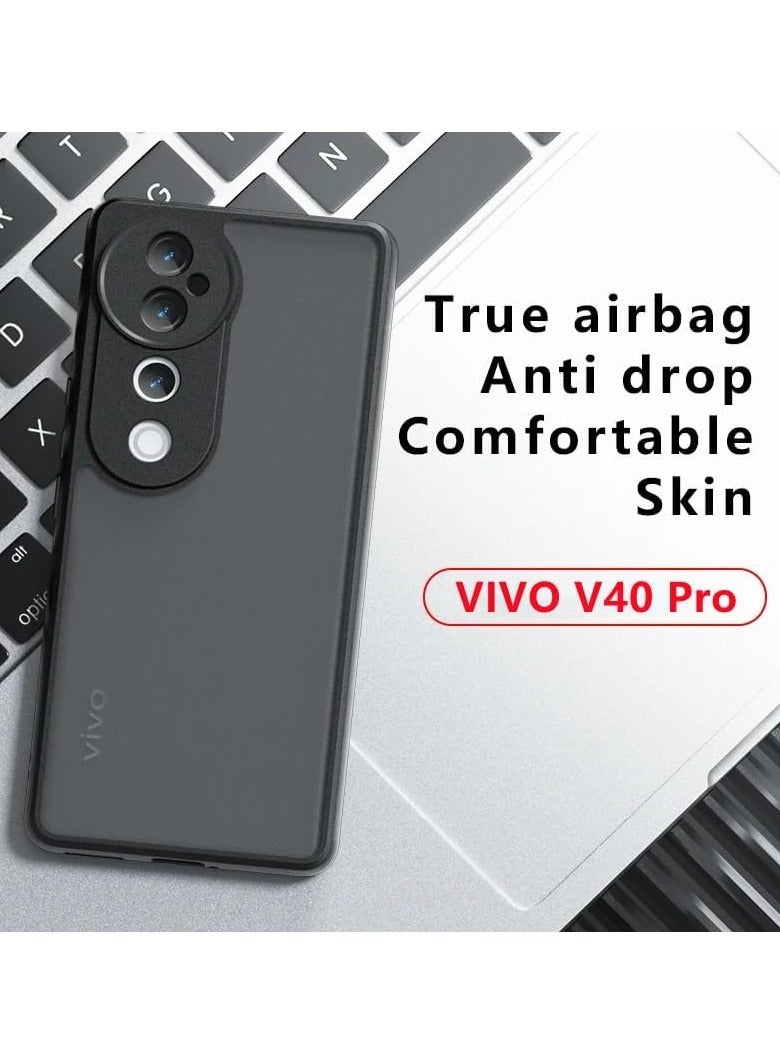 general Case Compatible with VIVO V40 Pro Cover, Ultra-thin Ultralight Flexible Silicone Frame + Clear Acrylic Back Case for VIVO V40 Pro - Image 5