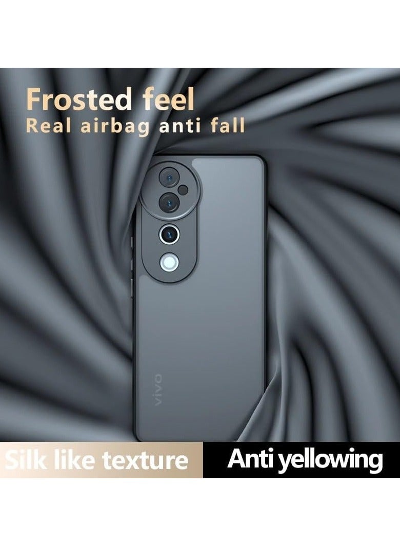 general Case Compatible with VIVO V40 Pro Cover, Ultra-thin Ultralight Flexible Silicone Frame + Clear Acrylic Back Case for VIVO V40 Pro - Image 2