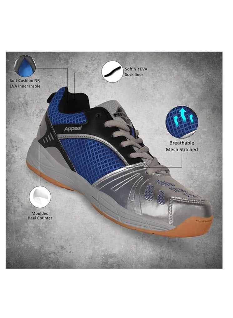 Nivia Appeal Non-Marking Badminton Shoes | Material: Synthetic | For Men & Boys | Lightweight | Breathable mesh with PU Coated | Flexibility and Stability | Ideal for Sports - Image 2