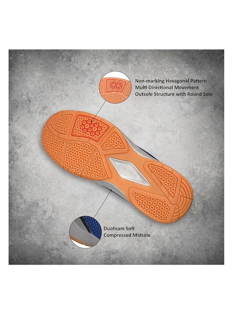 Nivia Appeal Non-Marking Badminton Shoes | Material: Synthetic | For Men & Boys | Lightweight | Breathable mesh with PU Coated | Flexibility and Stability | Ideal for Sports - Image 4
