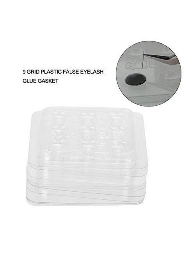 Sonew Disposable Eyelash Adhesive Palette Plastic False Eyelash Glue Gasket Holder Pallet 10 Pcs - Image 4