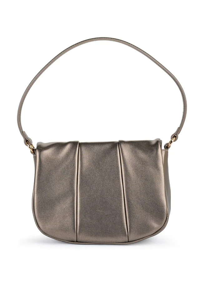 Vincci Women Solid Shoulder Bag with Adjustable Strap And Zip Closure