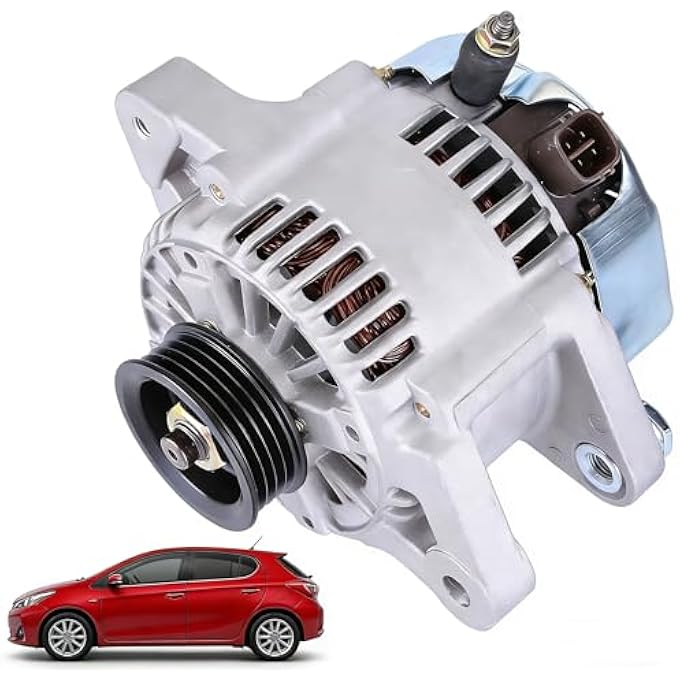 Hiolpen Alternator Replacement Compatible with Toyota Yaris 1.5L 2006 2007 2008 2009 2010 2011 2012 2013 2014(Only to 7/2014) 2015 27060-21151 11203 - Image 1