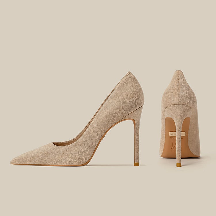 High-Heeled Shoes Bed Royal Sister Women'S Thin Heel Cut Men'S Black Red Bottom 10Cm Pointed Shoes - Image 5