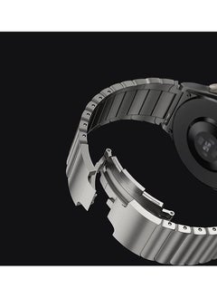 KASTWAVE Stainless Steel Replacement Strap for Huawei GT 46mm / GT2 Pro / GT2 42 / 46mm, Compatible with Samsung Galaxy Watch 46mm, Galaxy Watch 3 45mm / Gear S3, Metal Replacement  Strap 22mm (Black)  - Image 5